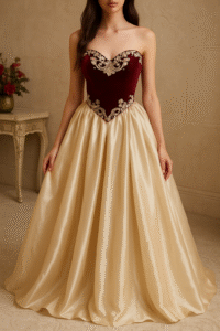 corset Bordeaux avec accessories taille 36/38/40/42