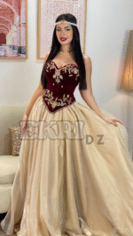 corset bordeaux avec jupe